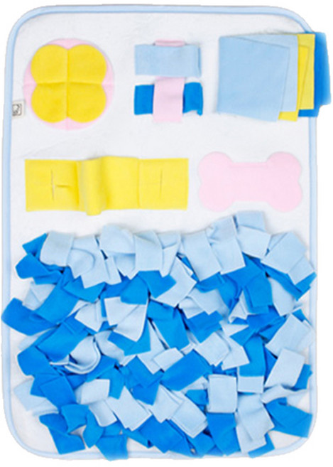 시소플레이 노즈워크 후각놀이매트, 블루, 1개