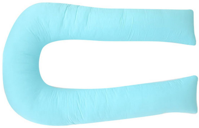 아임리빙 U자형 바디필로우, 애플블루
