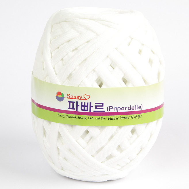 필립섬유 파빠르 패브릭얀 뜨개실, 백색(1번), 95m, 1개