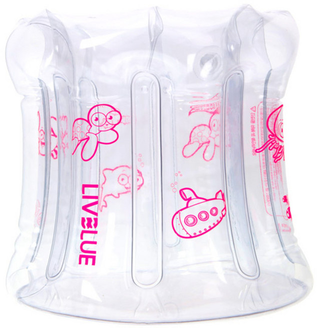 리브블루 수중관찰어항 LIVA-0003, 화이트핑크, 1개