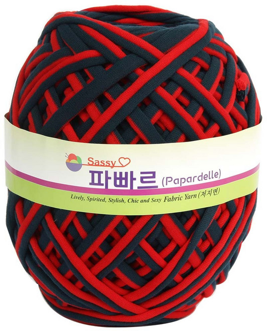 필립섬유 파빠르 패브릭얀 뜨개실, 회색 + 빨강(113번), 95m, 1개