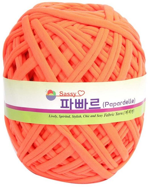 필립섬유 파빠르 패브릭얀 뜨개실, 형광맘보(44번), 95m, 1개