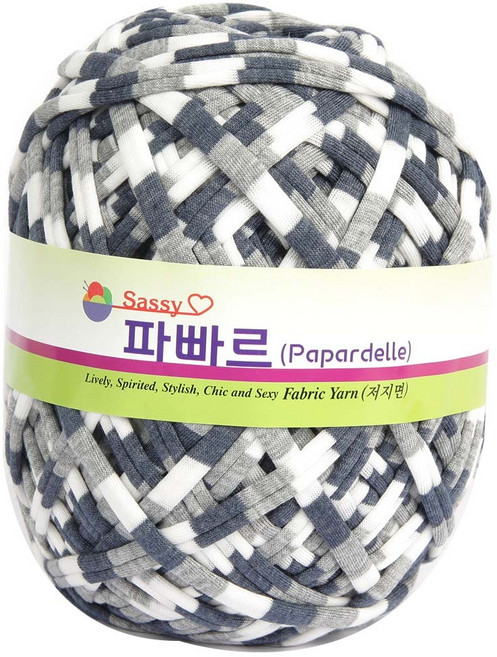 필립섬유 파빠르 패브릭얀 뜨개실, 남 + 회 + 흰(102번), 95m, 1개