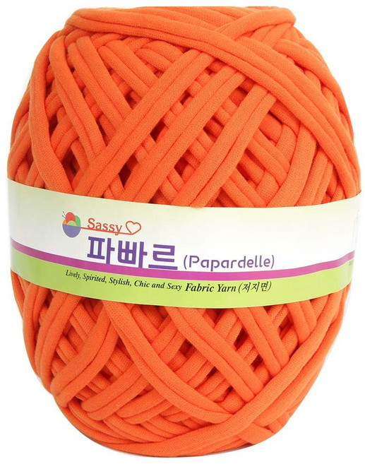필립섬유 파빠르 패브릭얀 뜨개실, 오렌지(26번), 95m, 1개