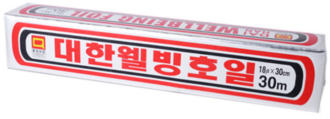 대한웰빙은박접시 호일 30cm x 30m x 18μ, 1개