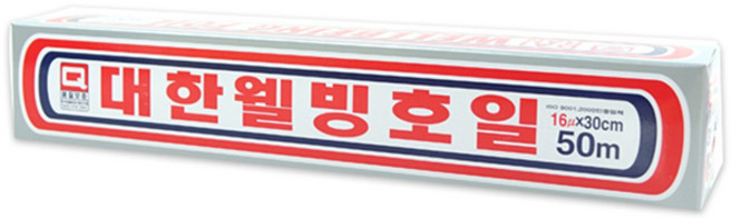 대한웰빙은박접시 호일, 50m, 1개