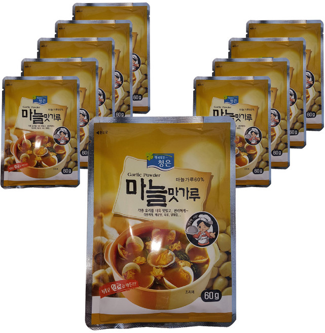 청은 마늘맛 가루, 10개, 60g