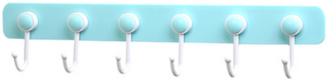 리버그린 깔끔 벽걸이 부착 행거, 블루, 1개