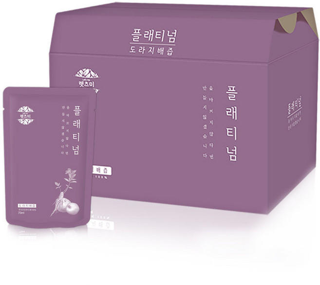 더순수렛츠미 플래티넘 도라지 배즙, 70ml, 30개