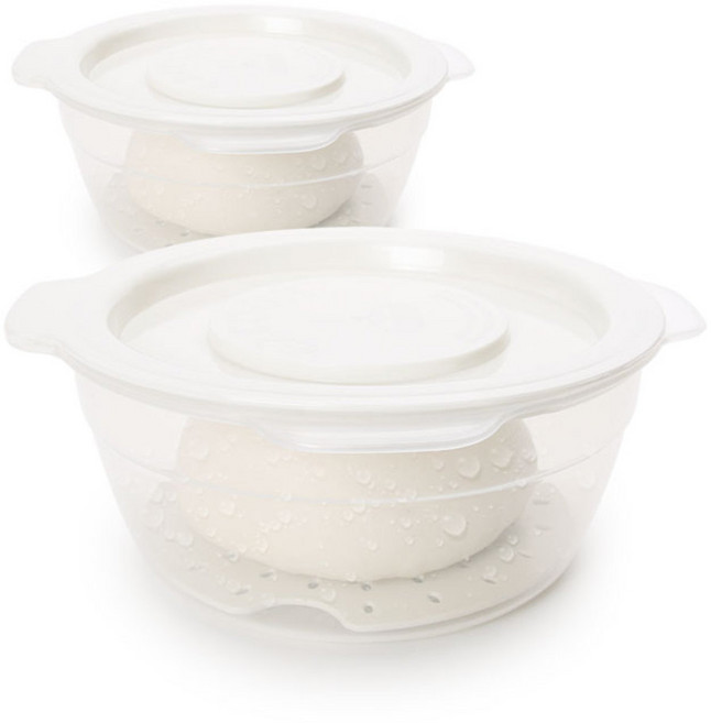 유하우스 전자렌지전용 호빵찜기, 혼합색상, 2개