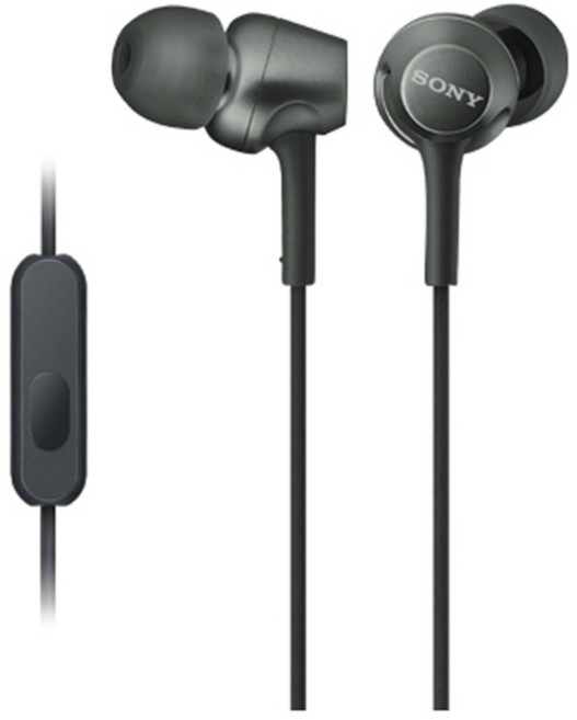 소니 컬러풀 사운드 이어폰, MDR-EX255AP, 블랙