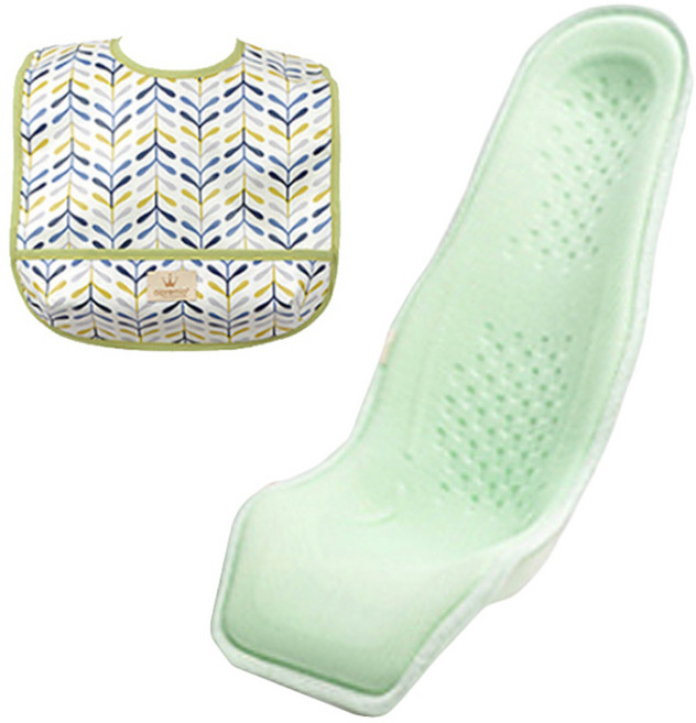 알프레미오 수유시트 + 순면 방수 유아용턱받이 그린 잎사귀, 라이트그린(매쉬 + 면), 1세트