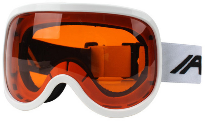 어라이즈 성인용 안경병용 싱글 렌즈 스키 보드 고글 AWEA501, WHITE, 1개