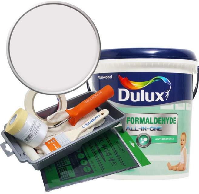 듀럭스 안티 포름알데히드 올인원 페인트 세트, Moment of Promise, 3L