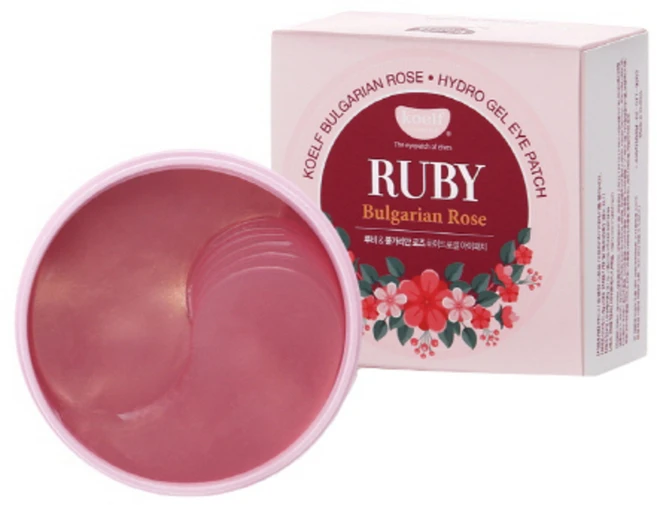 코엘프 루비&불가리안로즈 하이드로겔 아이패치, 60개입, 1개 - 쿠팡