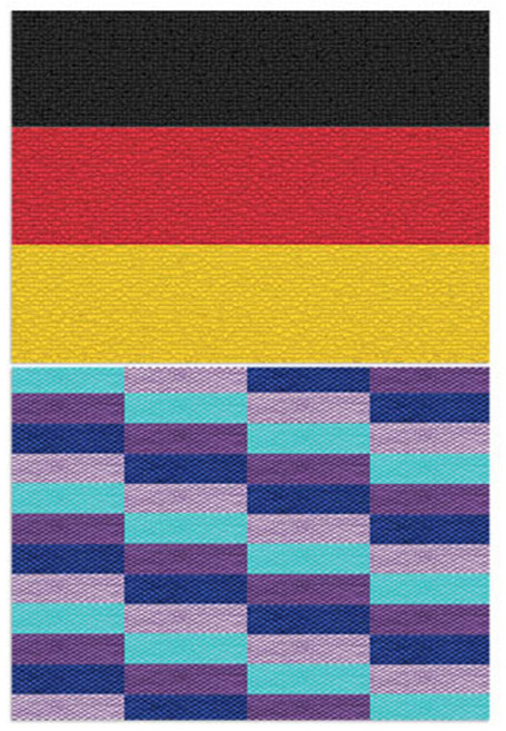 로엠디자인 실리콘 식탁매트 독일국기 + 칠교패턴, 5, 385 x 285 mm, 1개