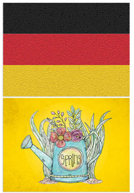 로엠디자인 실리콘 식탁매트 독일국기 + 화분, 5, 385 x 285 mm, 1개