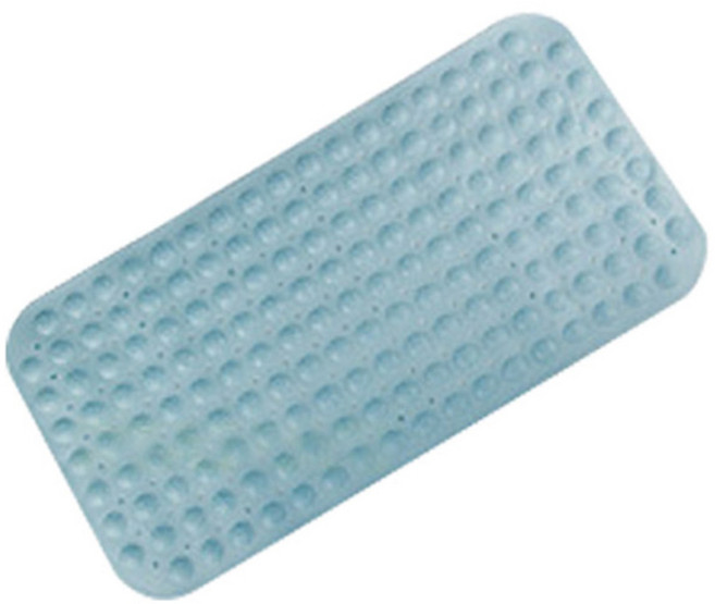 마켓감성 미끄럼방지 욕실 고무매트, 블루, 1개