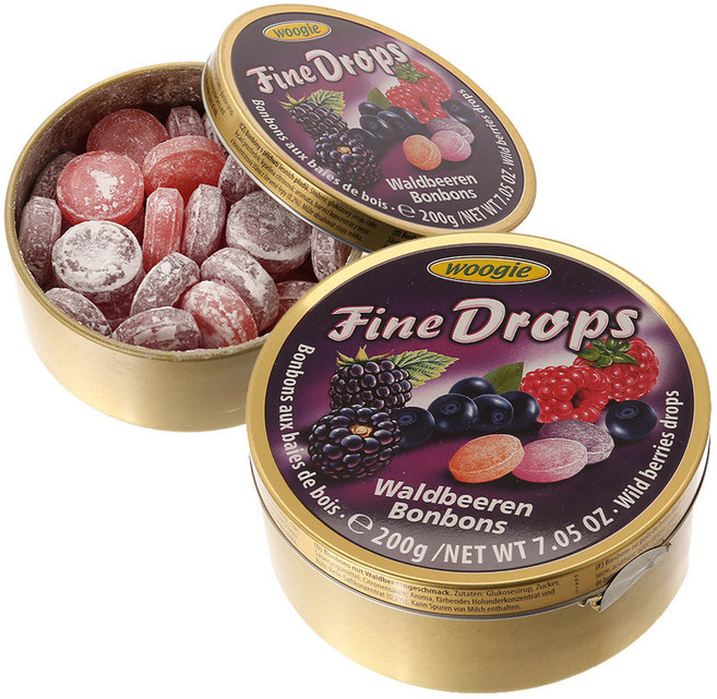 우기 와일드 베리 드롭스 캔디, 200g, 2개