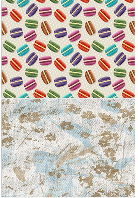 로엠디자인 실리콘 식탁매트 마카롱 + 질감, 혼합 색상, 385 x 285 mm