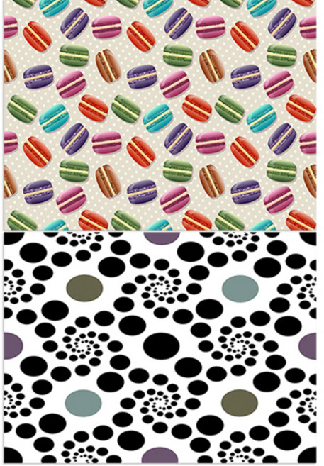 로엠디자인 실리콘 식탁매트 마카롱 + 동굴이, 혼합 색상, 385 x 285 mm, 1개