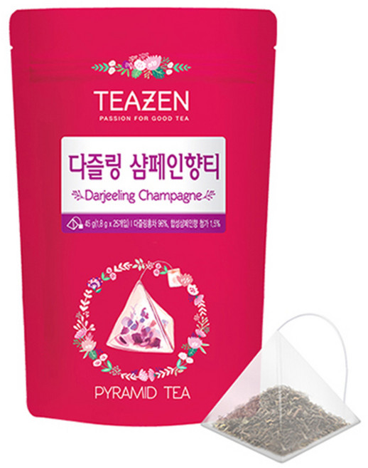 티젠 다즐링 샴페인향티, 25개입, 1.8g