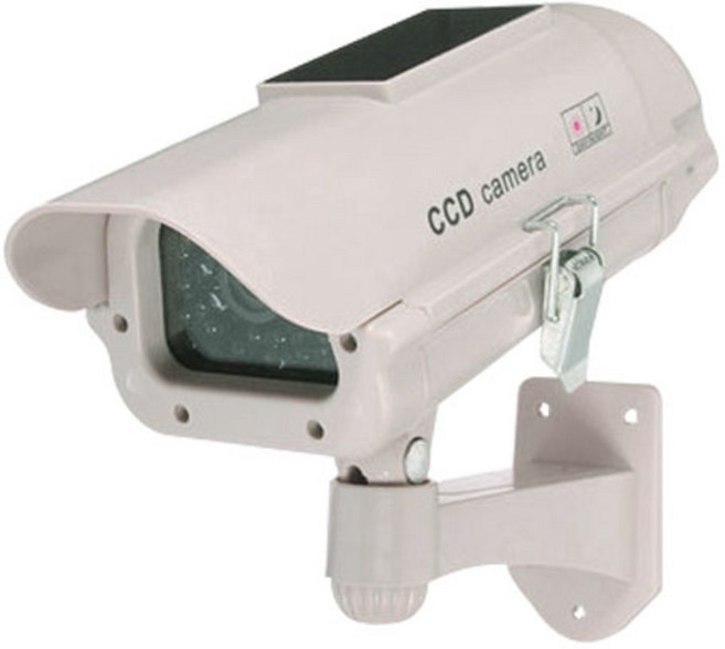 다감컴퍼니 태양열 최고급형 적외선 IR 카메라 모형CCTV 화이트, 1개