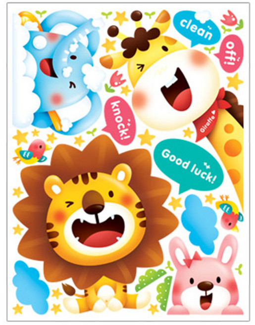 환타스틱스 펀 놀이&학습 동물 친구들 포인트스티커 FDT-84043 2p, 혼합 색상, 23.5 x 31 cm