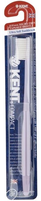 켄트 콤팩트 초극세모 칫솔 퍼플, 1개입, 1개 - 쿠팡