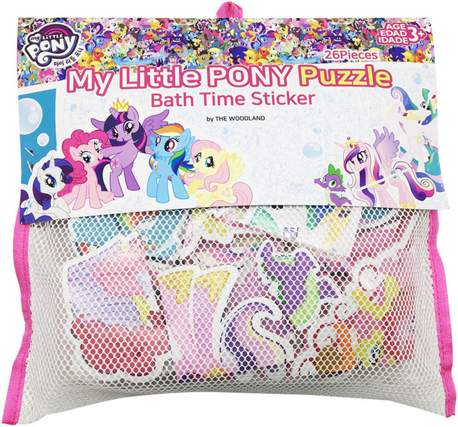My Little Pony 彩虹小馬 拼圖戲水貼紙 26件組, 混合顏色, 1個