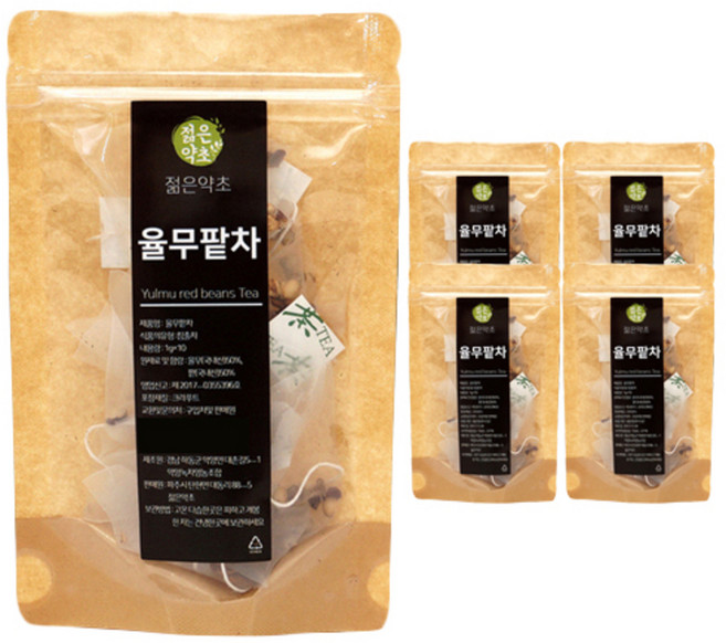 젊은약초 율무팥차 티백 10p, 10g, 5개, 10개입
