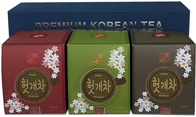 아이앤티 프리미엄 헛개차 세트 + 쇼핑백, 90g, 1세트