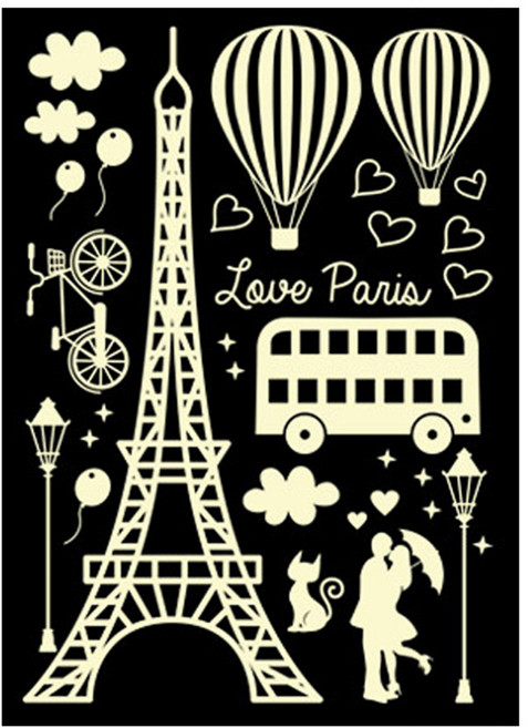 환타스틱스 야광 인테리어스티커 Love Paris FDS-21206