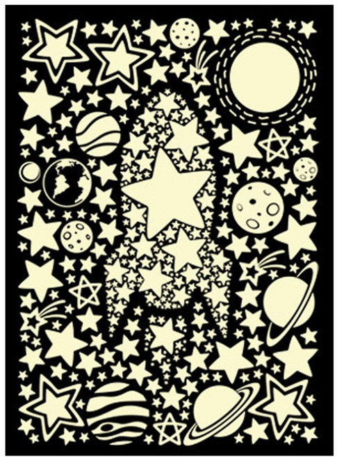 환타스틱스 야광 인테리어스티커 빛나는 우주선 FDS-21205