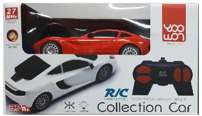 유원 컬렉션 RC카, 빨강, 1개