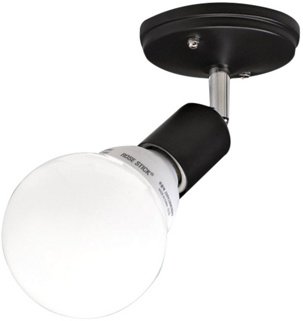 Isol Electric LED 自由桿燈座 直附式燈具 E26 2p, 黑色