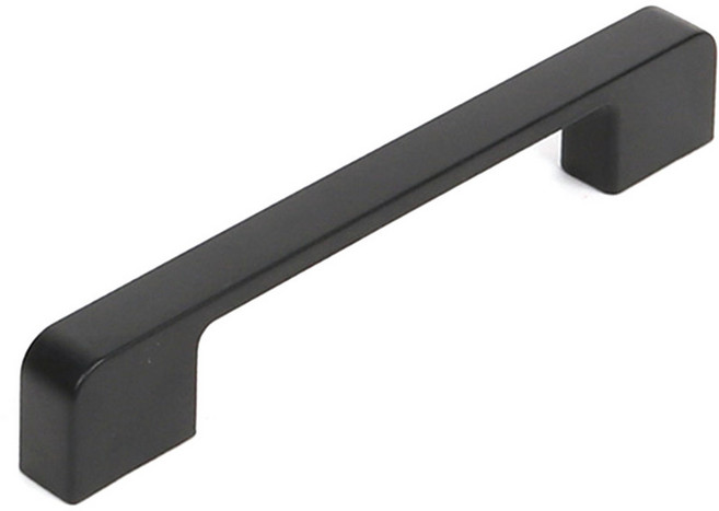 이누데코 엣지 라운드 블랙 가구손잡이 128mm, 2개