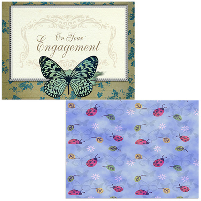 벨라 실리콘 식탁매트 무당벌레 + 나비, 혼합 색상, 385 x 285 mm