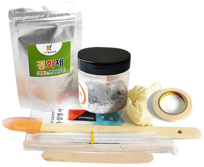 셀프줄눈마켓 변기테두리용 줄눈 보수제 화이트실버 100g, 1세트