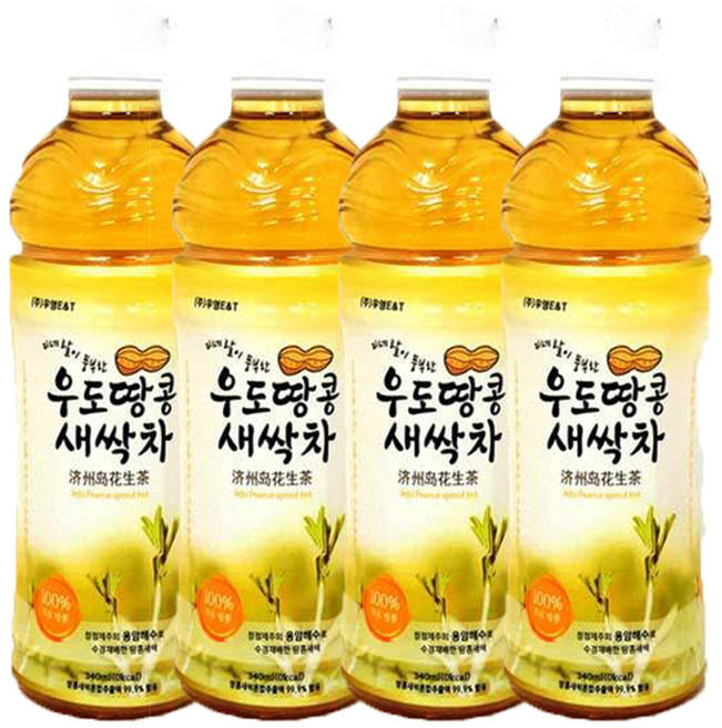 우도 땅콩새싹차, 340ml, 4개
