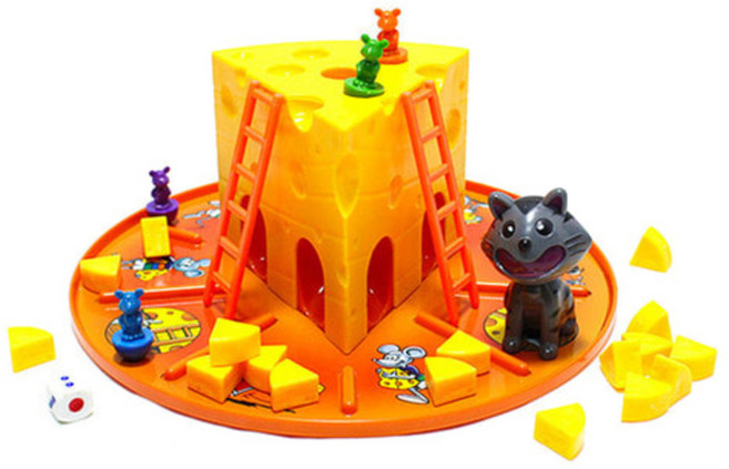 캐스비 쥐와 고양이 보드게임, 혼합색상, 1세트