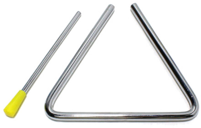 캐스비 맑은 소리 트라이앵글, 은색, 1개