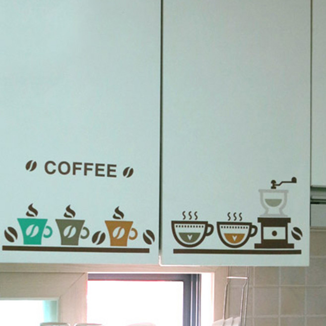 환타스틱스 그래픽 아트S 인테리어 스티커 2장 GDT-9, 드립커피, 23.5 x 31 cm