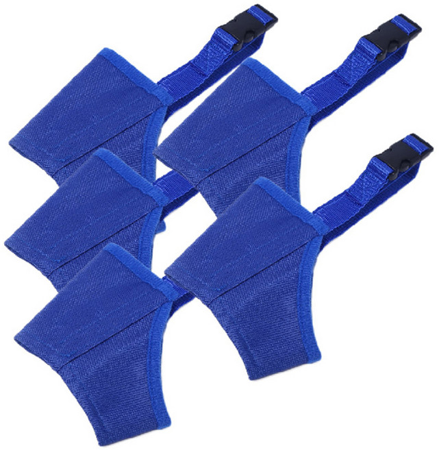 아리코 고양이와 강아지 마우스피스 입마개 2호, 블루, 5개