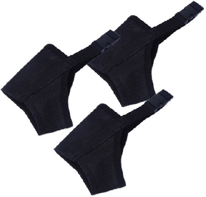 아리코 고양이와 강아지 마우스피스 입마개 2호, 블랙, 3개