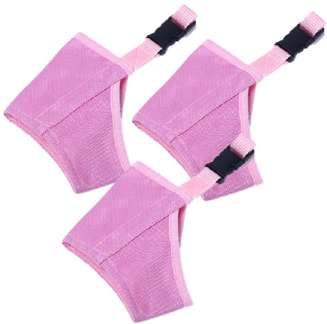 아리코 고양이와 강아지 마우스피스 입마개 2호, 핑크, 3개