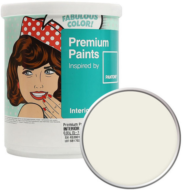 노루페인트 팬톤 내부용 무광 페인트, 11-0701 Whisper White, 1L, 1개