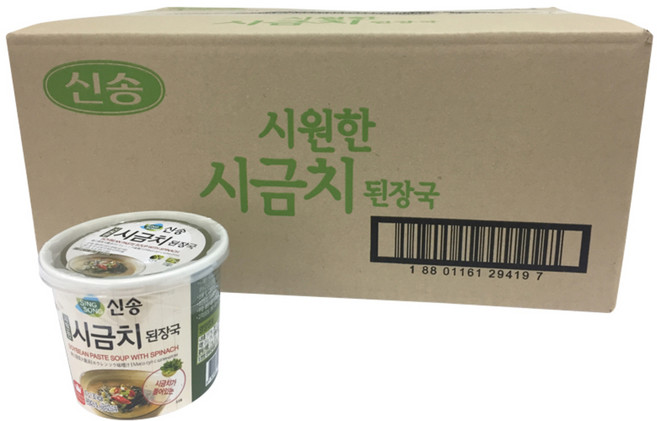 신송 시원한 시금치 즉석 된장국, 10g, 24개