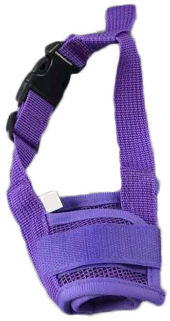 반려동물 통기성 매쉬 훈련용 입마개 XL, 퍼플, 1개