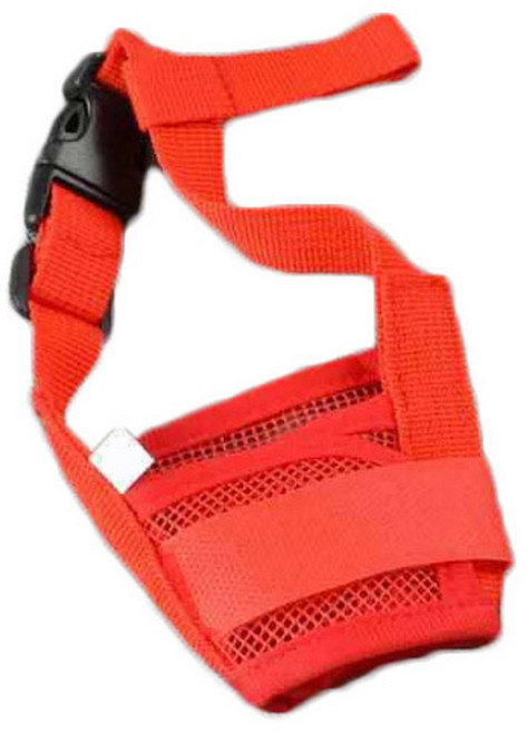 반려동물 통기성 매쉬 훈련용 입마개 L, 레드, 1개